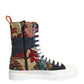 Multicolor Patchwork High Top Sneakers Shoes
