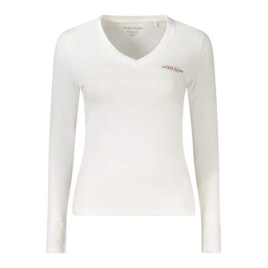 White Cotton Women T-Shirt