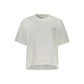 White Cotton Women T-Shirt