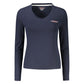 Blue Cotton Women T-Shirt