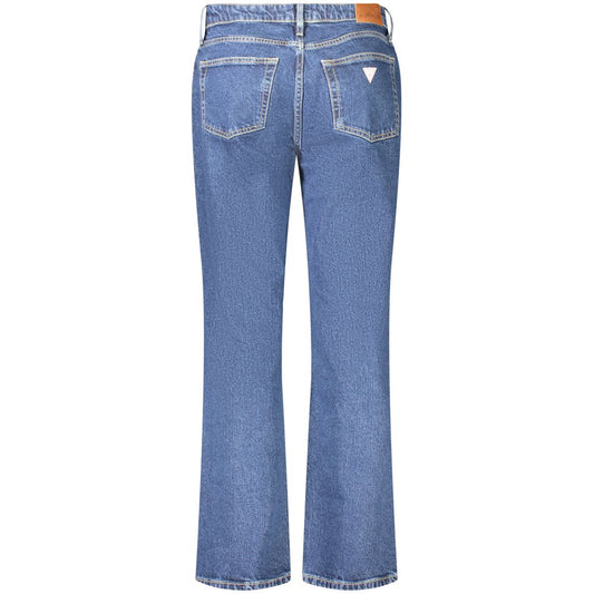 Blue Cotton Women's Straight Jean