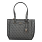 Black Polyethylene Women Handbag