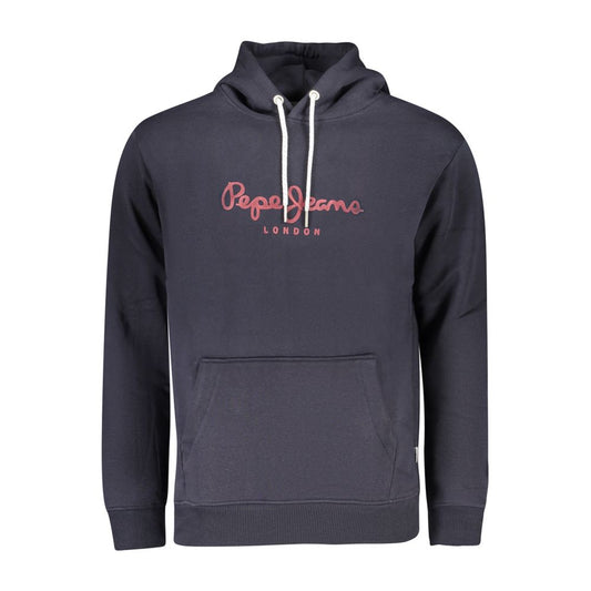 Blue Cotton Men Sweater