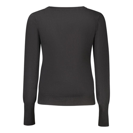 Black Viscose Women Cardigan