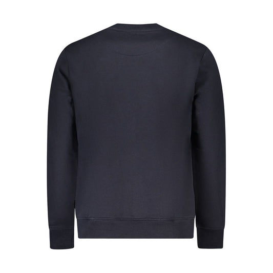 Blue Cotton Men Sweater