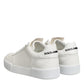 White Miami Leather Low Top Sneakers Shoes