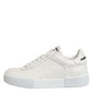 White Miami Leather Low Top Sneakers Shoes