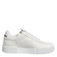 White Miami Leather Low Top Sneakers Shoes
