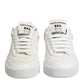 White Miami Leather Low Top Sneakers Shoes