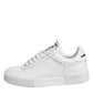 White Miami Leather Low Top Sneakers Shoes