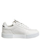 White Miami Leather Low Top Sneakers Shoes