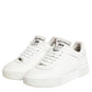 White Miami Leather Low Top Sneakers Shoes