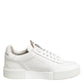 White Miami Leather Low Top Sneakers Shoes