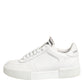 White Miami Leather Low Top Sneakers Shoes
