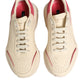 Beige Leather Daymaster Women Sneaker Shoes