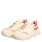 Beige Leather Daymaster Women Sneaker Shoes