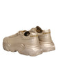 Gold Leather Daymaster Women Sneaker Shoes