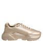 Gold Leather Daymaster Women Sneaker Shoes