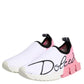 White Pink Low Top Sorrento Sneakers Shoes