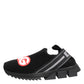 Black Grey Slip On Sorrento Sneakers Shoes
