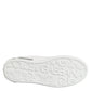 White Purple Leather Low Top Sneakers Shoes