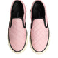 Pink Quilted Nylon Slip-On Sneaker Shoes