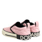Pink Quilted Nylon Slip-On Sneaker Shoes