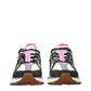 White Fabric Athletic Sneakers