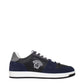 Blue Leather Sneakers