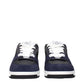 Blue Leather Sneakers