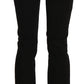 Black Low Waist Slim Leg Skinny Denim Casual Pants Jeans