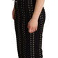 Black Cady Sleeveless Lace Up Bodycon Dress