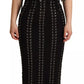 Black Cady Sleeveless Lace Up Bodycon Dress