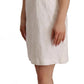 White Floral Sleeveless Sheath Mini Dress