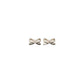GOLD CRYSTAL BOW EARRINGS