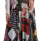 Multicolor Patchwork Floral Leopard Dress