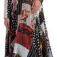 Multicolor Patchwork Floral Leopard Dress