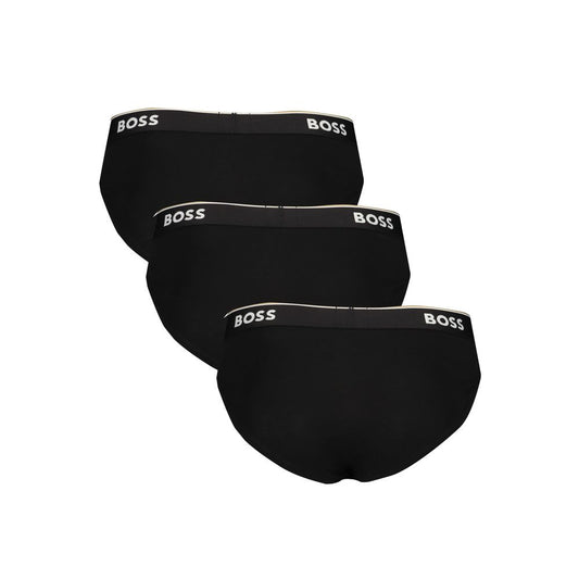 Black Cotton Men Brief