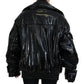 Polyester Black Shiny Blazer Women Jacket