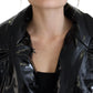 Polyester Black Shiny Blazer Women Jacket