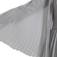 Light Grey Polyester Pleated Long Maxi Dress