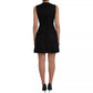 Black Sleeveless Bodycon A-line Mini Dress