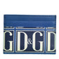 Blue Calf Leather DG Logo Monogram Card Holder Wallet