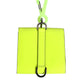 Yellow Green Bifold DG Logo Neck Strap Cardholder Wallet
