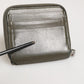 Military Green Leather Logo Plaque Card Holder Coin Purse Wallet