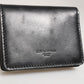 Black Leather Bifold Card Holder Mens Coin Purse Key Clip Wallet