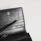 Black Leather Bifold Card Holder Mens Coin Purse Key Clip Wallet