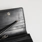 Black Leather Bifold Card Holder Mens Coin Purse Key Clip Wallet