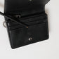 Black Leather Bifold Card Holder Mens Coin Purse Key Clip Wallet