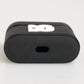 Black White Rubber Embossed Logo Accessory Airpods Case